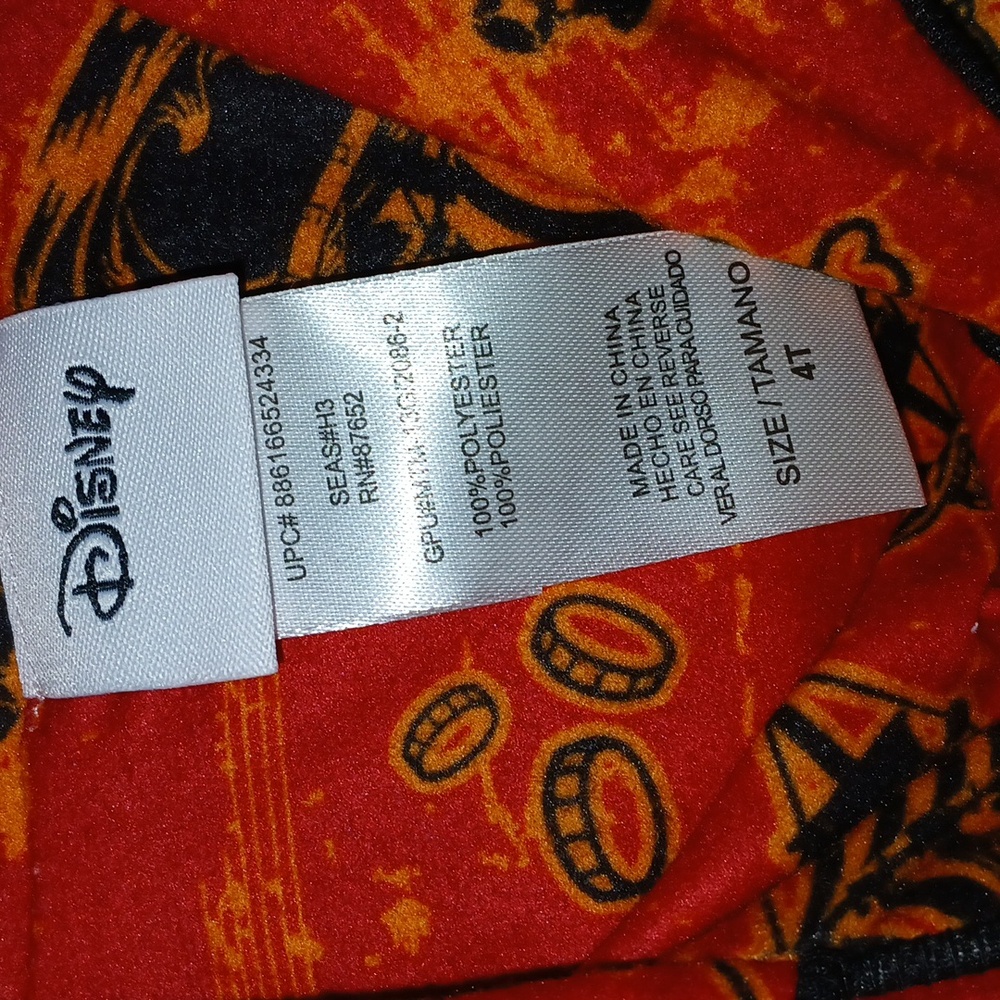 Disney Jake and The Neverland Pirates Pajama Set ..4T - Picture 2 of 4
